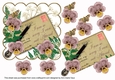 Dusky Pink Pansy I can not Attend Ink Saver 6in Decoupage Step by Step