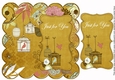 Gold Birdcage Just for You 8in Scallop Topper