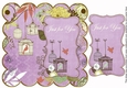 Lilac Birdcage Just for You 8in Scallop Topper