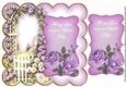 Lilac Rose Arch Love on Special Day 8in Scallop Topper