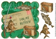 Dark Green My Nephew Fishing 8in Decoupage Topper