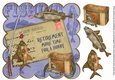 Dark Blue Retirement time for Hobby Fishing 8in Decoupage Topper