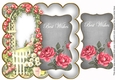 Silver Rose Arch Best Wishes 8in Scallop Topper
