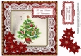 Red Tree My Auntie Christmas 8in Decoupage Topper
