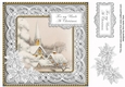 Ice Church My Uncle at Christmas 8in Decoupage Topper