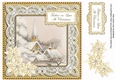 Ice Church Gold Father in Law at Christmas 8in Decoupage Topper