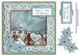 Rooftops Father in Law at Christmas 8in Decoupage Topper