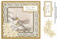 Ice Church Gold Son in Law at Christmas 8in Decoupage Topper