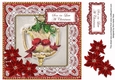 Lovebirds Son in Law at Christmas 8in Decoupage Topper