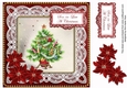 Red Tree Son in Law at Christmas 8in Decoupage Topper