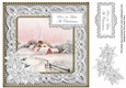 Snow Church Son in Law at Christmas 8in Decoupage Topper