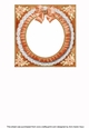 Burnt Orange Ruffle 6inch Insert Panel