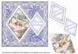 Snow Deer Seasons Greetings 7in Double Diamond Topper