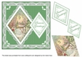 Winter Garden Seasons Greetings 7in Double Diamond Topper