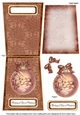 Snow Village Thinking of You at Christmas 5.5inch Bauble Decoupage Card