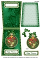 Door Knocker Happy Christmas 5.5inch Bauble Decoupage Card