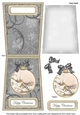 Ice Church Happy Christmas 5.5inch Bauble Decoupage Card