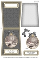 Winters Walk Our House to Your House 5.5inch Bauble Decoupage Card