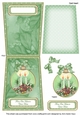 Candle Duo Our House to Your House 5.5inch Bauble Decoupage Card