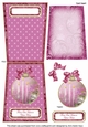 Cerise Candle Our House to Your House 5.5inch Bauble Decoupage Card