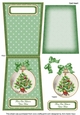 Christmas Tree Our House to Your House 5.5inch Bauble Decoupage Card