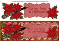 Red Poinsettia The Boss at Christmas XLarge DL Decoupage Topper