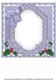 Blue Church Festive Wishes 8x8inch Fancy Insert Panel