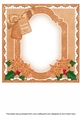 Cheeky Birds Festive Wishes 8x8inch Fancy Insert Panel