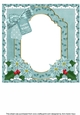 Teal Church Festive Wishes 8x8inch Fancy Insert Panel