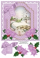 Lilac Snowscene Festive Wishes Fancy 8in Step by Step