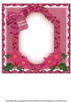 Pink Bells Festive Wishes 8x8inch Fancy Insert Panel