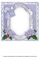 Snow Deer Festive Wishes 8x8inch Fancy Insert Panel