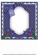Winter Lady Festive Wishes 8x8inch Fancy Insert Panel