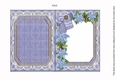 Snow Scene Christmas Blessings 7x5in Fancy Lace Foldable Insert