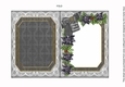 Winter Walk Across the Miles 7x5in Fancy Lace Foldable Insert