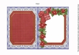 Santa Good Cheer 7x5in Fancy Lace Foldable Insert