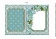 Rooftops Happy Christmas 7x5in Fancy Lace Foldable Insert