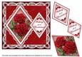 Christmas Roses Walking in a Wonderland 7in Double Diamond Topper