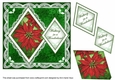 Poinsettia 1 Walking in a Wonderland 7in Double Diamond Topper