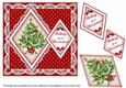 Christmas Tree Red Walking in a Wonderland 7in Double Diamond Topper