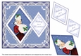 Winter Lady Walking in a Wonderland 7in Double Diamond Topper