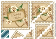 Cream Orchid Birthday Wishes Wavy Duo Corner Stacker