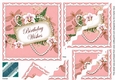 Pink Orchid Birthday Wishes Wavy Duo Corner Stacker