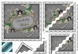 Silver Orchid Birthday Wishes Wavy Duo Corner Stacker
