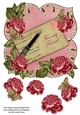 Dark Pink Rose For my Friend 8in Fancy Rose Topper