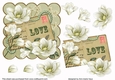 Olive Magnolia Love 6in Decoupage Step by Step
