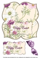 Cosmos Happy Easter 8in Large Blooms Fancy Topper