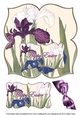 Iris Happy Easter 8in Large Blooms Fancy Topper