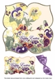 Pansies Happy Easter 8in Large Blooms Fancy Topper