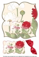 White Poppy Happy Easter 8in Large Blooms Fancy Topper